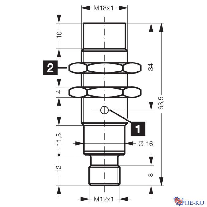 Індуктивний датчик di-soric DCC 18 M 20 NSK-IBSL