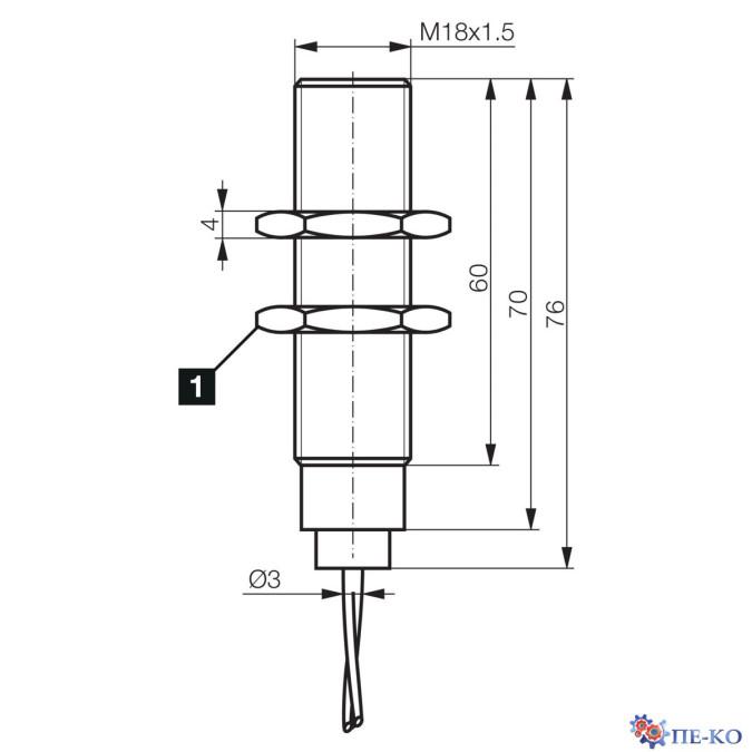Індуктивний датчик di-soric DCC 18 VH 05 NSK/180