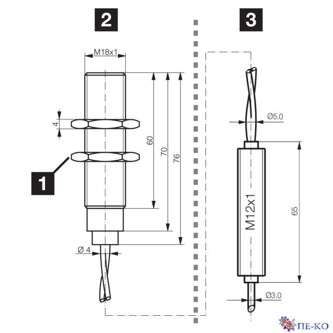 Індуктивний датчик di-soric DCC 18 VH 05 PSK/230/V