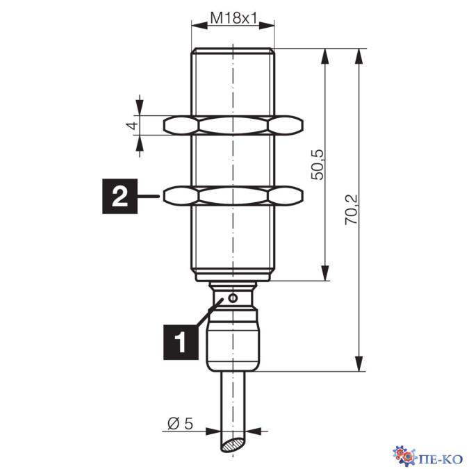Індуктивний датчик di-soric DCC 18 VL 10 NOLK