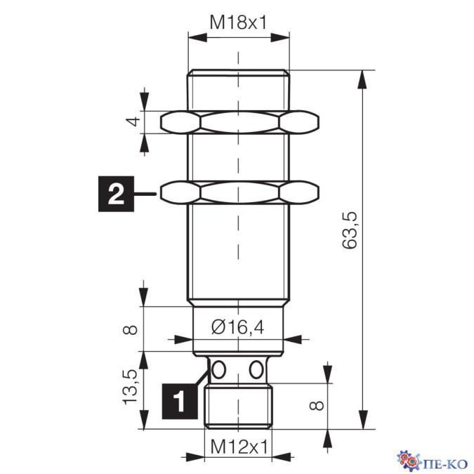 Індуктивний датчик di-soric DCC 18 VL 10 POK-IBSL