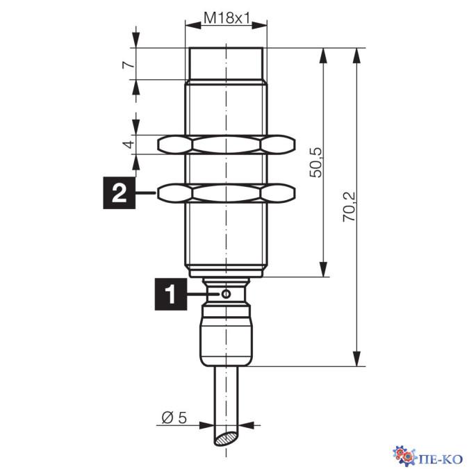 Індуктивний датчик di-soric DCC 18 VL 20 POLK