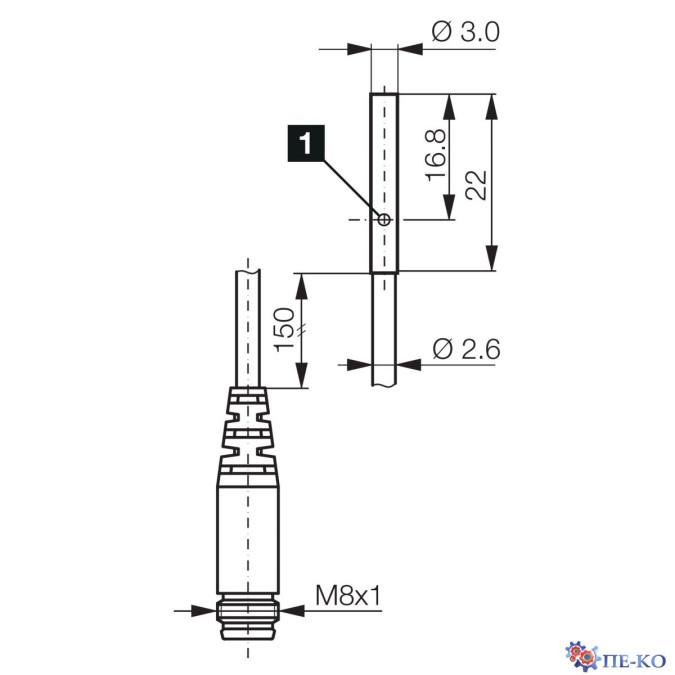 Індуктивний датчик di-soric DCC 3.0 V 1.0 PSK-K-TSL