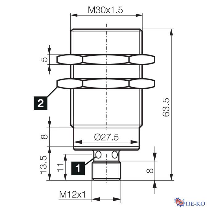 Індуктивний датчик di-soric DCC 30 M 10 NOK-IBSL