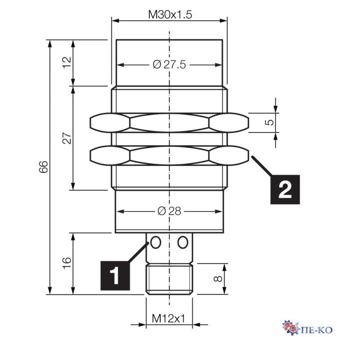 Індуктивний датчик di-soric DCC 30 M 15 NSK-IBSL