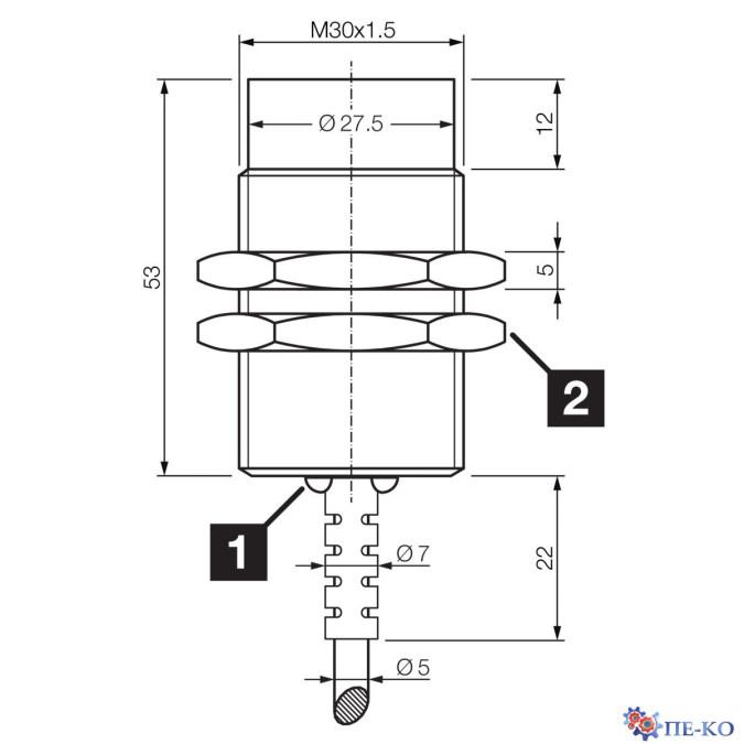 Індуктивний датчик di-soric DCC 30 M 10 NOLK