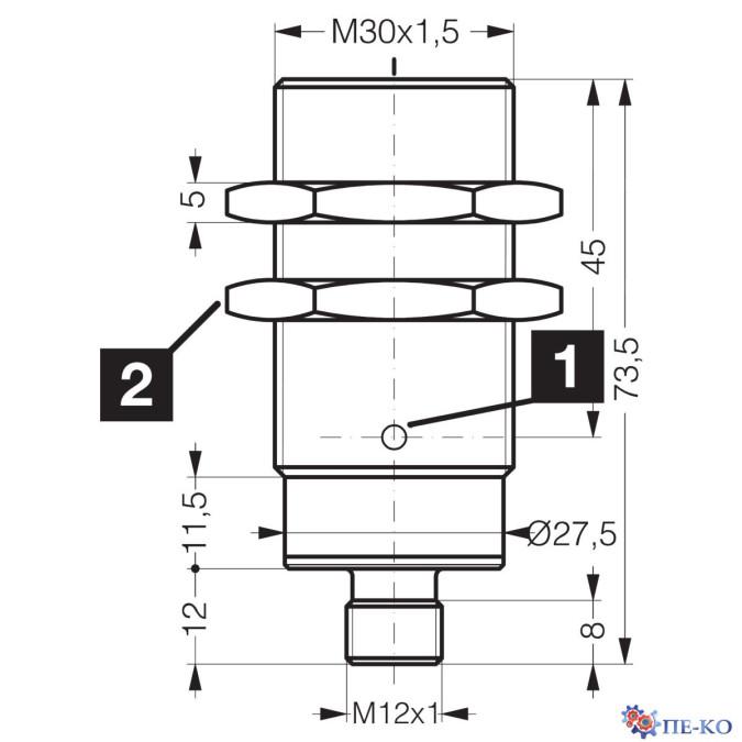 Індуктивний датчик di-soric DCC 30 M 22 PSK-IBSL