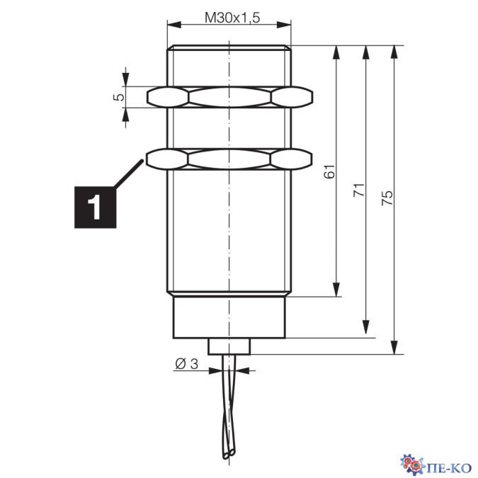 Індуктивний датчик di-soric DCC 30 VH 10 NSK/180
