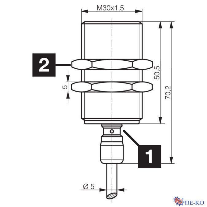 Індуктивний датчик di-soric DCC 30 VL 20 PSLK