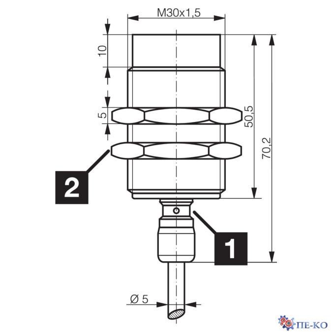 Індуктивний датчик di-soric DCC 30 VL 40 PSLK