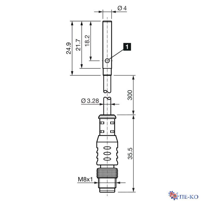 Індуктивний датчик di-soric DCC 4.0 V 1.5 PSK-K-TSL