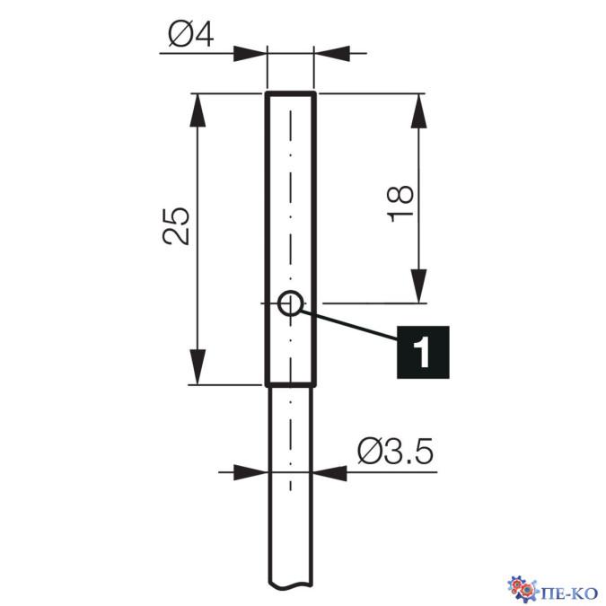 Індуктивний датчик di-soric DCC 4.0 V 2.5 POLK