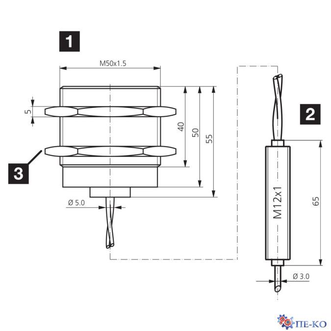 Індуктивний датчик di-soric DCC 50 VH 20 PSK/230/V