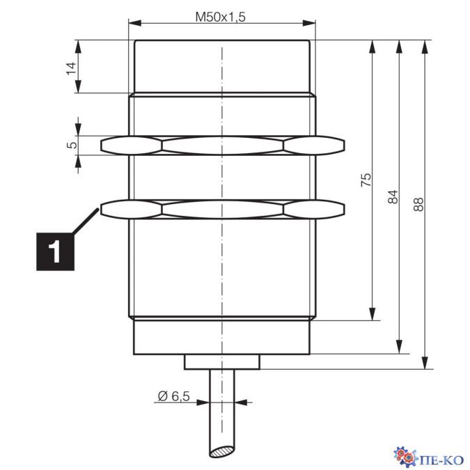 Індуктивний датчик di-soric DCC 50 VH 25 PSK/180