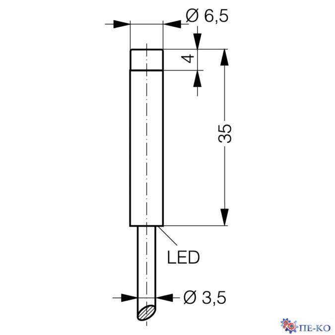 Індуктивний датчик di-soric DCC 6.5 V 04 PSLK