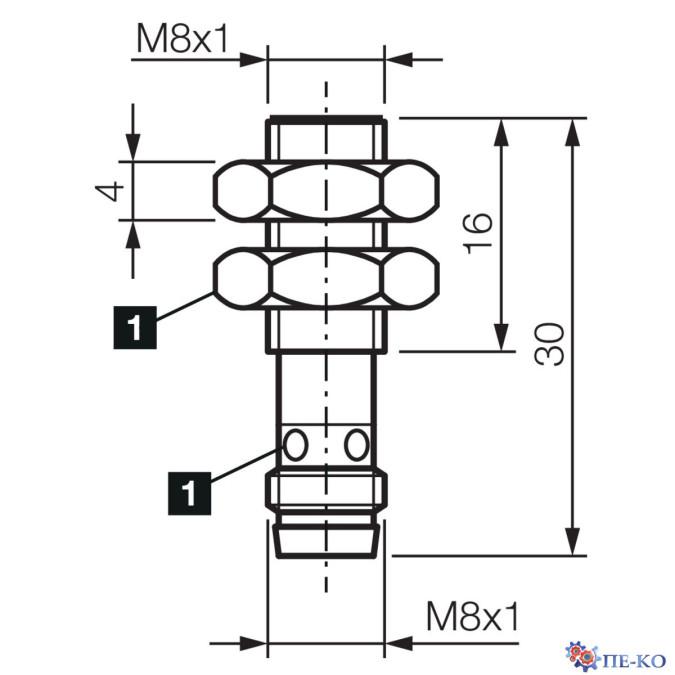 Індуктивний датчик di-soric DCCK 08 M 1.5 NOK-TSL