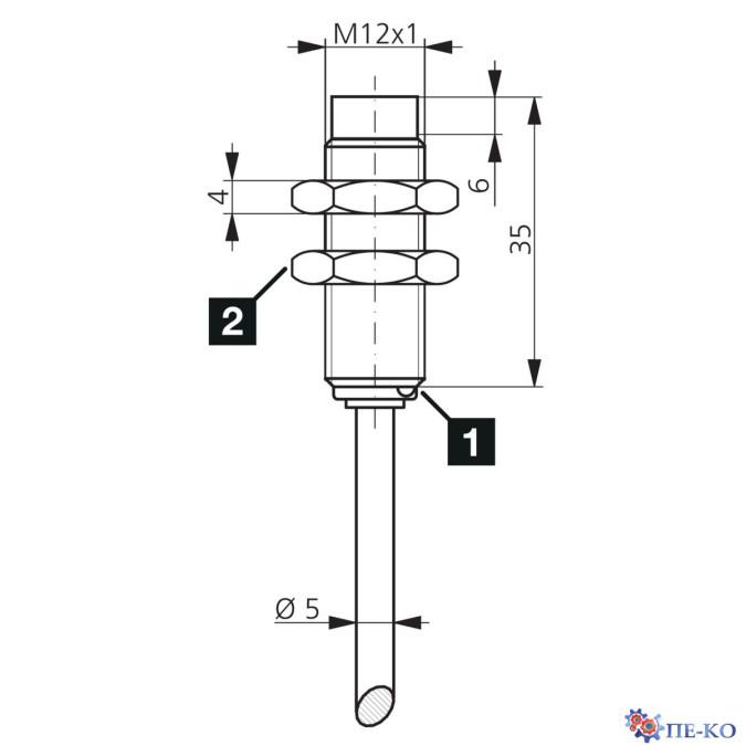 Індуктивний датчик di-soric DCCK 12 M 04 PSLK