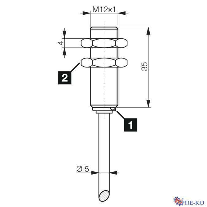 Індуктивний датчик di-soric DCCK 12 M 02 NOLK