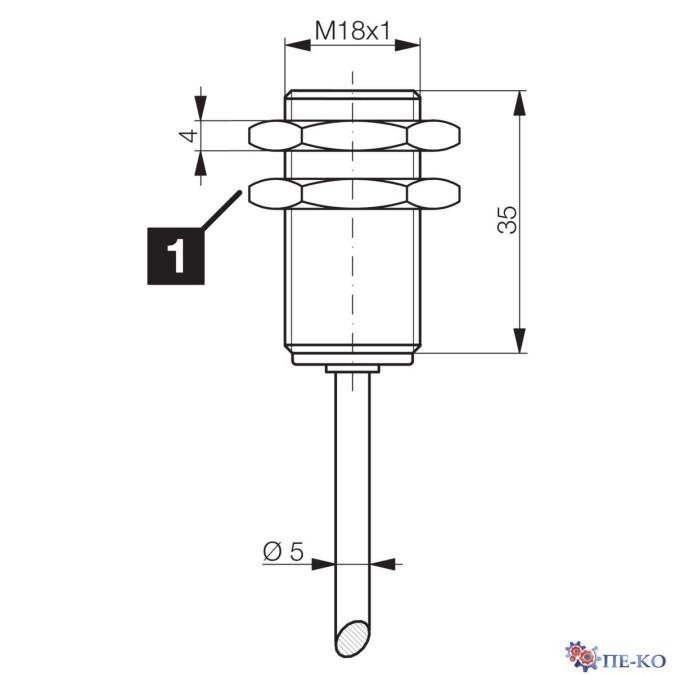Індуктивний датчик di-soric DCCK 18 M 10/10 AIK