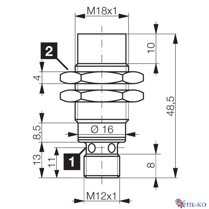 Індуктивний датчик di-soric DCCK 18 M 20 POK-IBSL