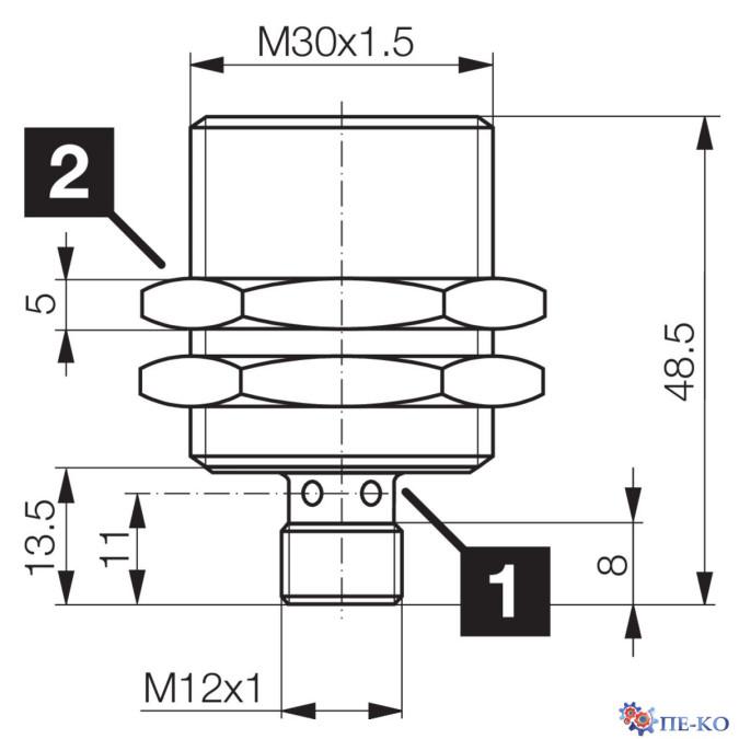 Індуктивний датчик di-soric DCCK 30 M 22 PSK-IBSL