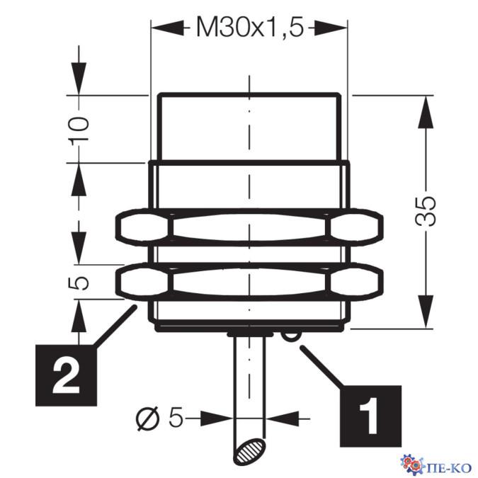 Індуктивний датчик di-soric DCCK 30 M 40 POLK