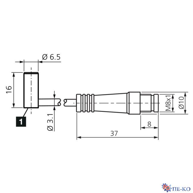 Індуктивний датчик di-soric DCCKR 6.5 V 02 PSK-K-TSL