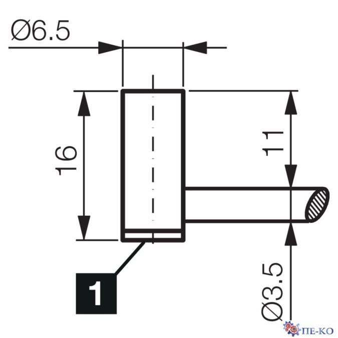 Індуктивний датчик di-soric DCCKR 6.5 V 1.5 NAMUR/2m PUR
