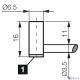 Індуктивний датчик di-soric DCCKR 6.5 V 1.5 NAMUR/2m PUR