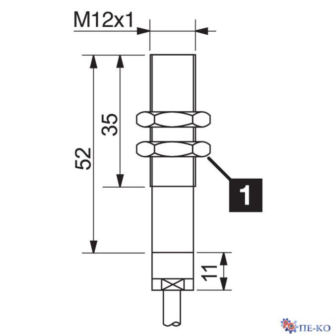 Індуктивний датчик di-soric DCE 12 VT 02 PSK