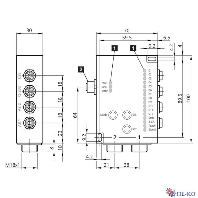 Датчик кольору di-soric FS 12-100-1 M G8-B8-E