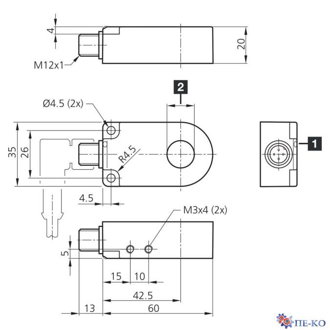 Індуктивний датчик di-soric IRB 20 NS-B3