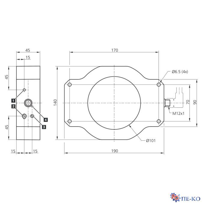 Індуктивний датчик di-soric IRD 100 PSOK-IBS