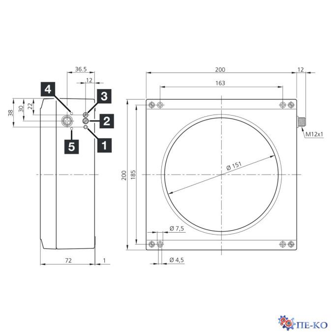 Індуктивний датчик di-soric IRD 150 PSOK-IBS