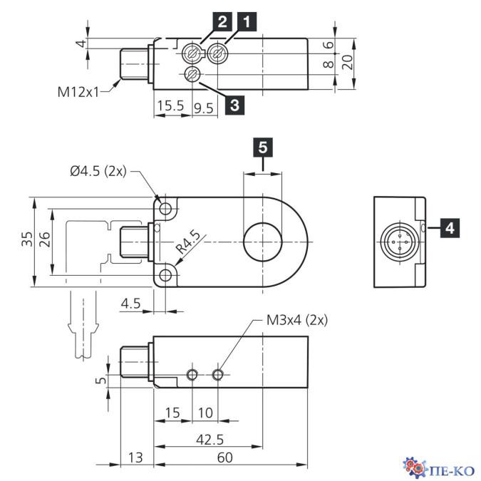 Індуктивний датчик di-soric IRD 20 PSOK-IBS