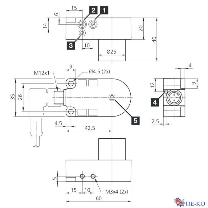 Індуктивний датчик di-soric IRDB 4 PSOK-IBS