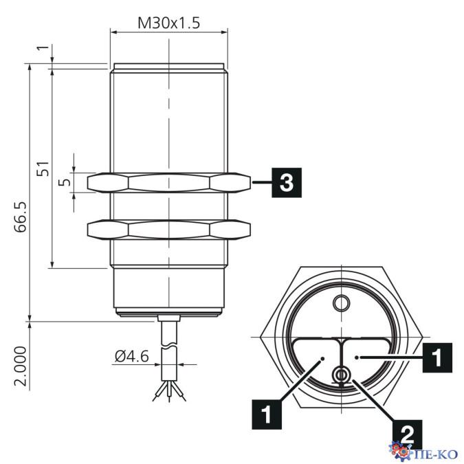 Ємнісний датчик di-soric KDC 30 M 20 NSOLK