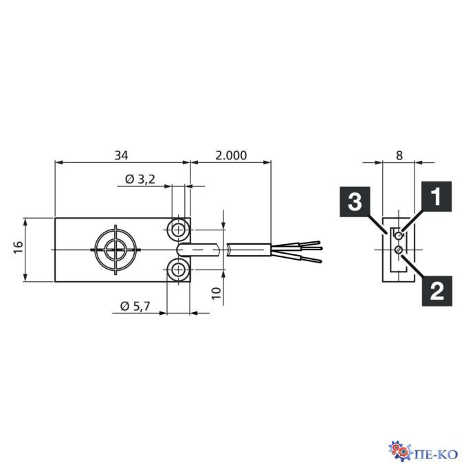 Ємнісний датчик di-soric KDCR 16 K 08S POLK