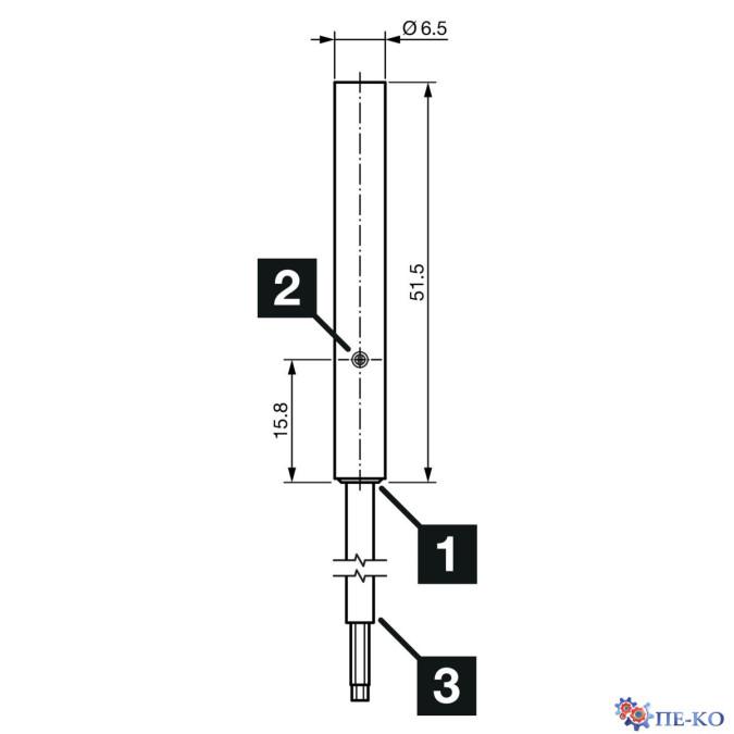 Ємнісний датчик di-soric KNS D6.5M 02B G3-2R