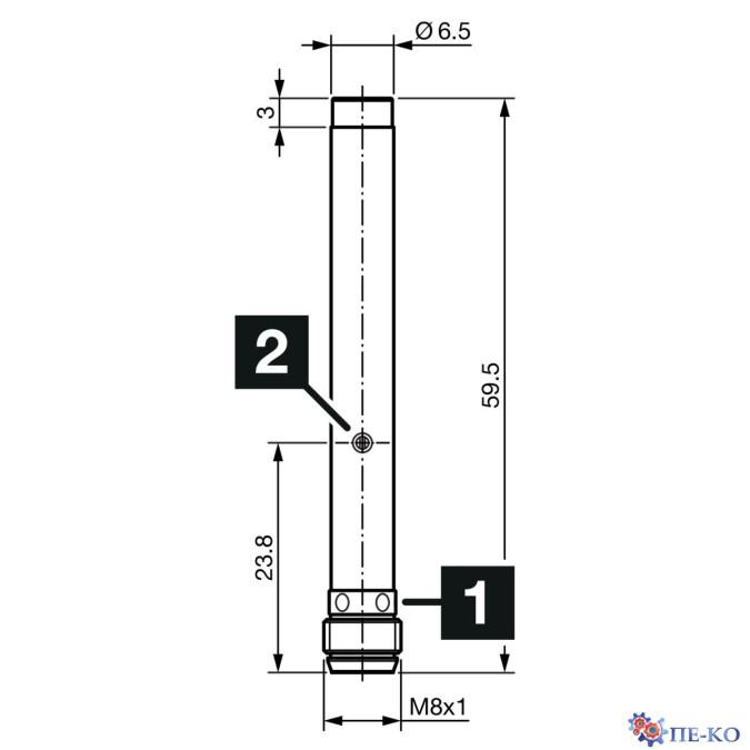 Ємнісний датчик di-soric KNS D6.5M 03N G3-T3