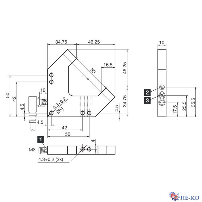 Щілинний датчик di-soric LGL 051 N3K-TSSL