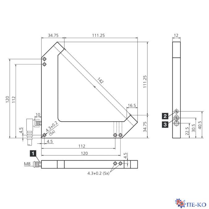 Щілинний датчик di-soric LGL 121 P3K-TSSL
