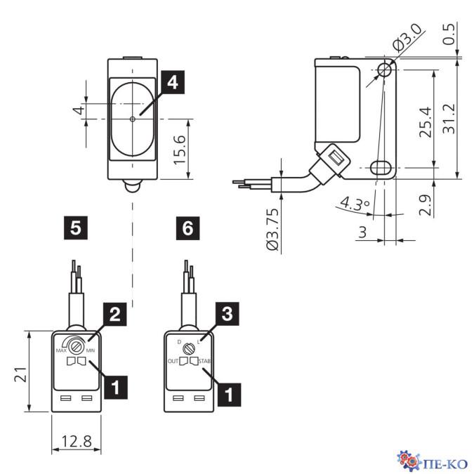 Оптичний датчик di-soric OES 31 K 20000 N3-3