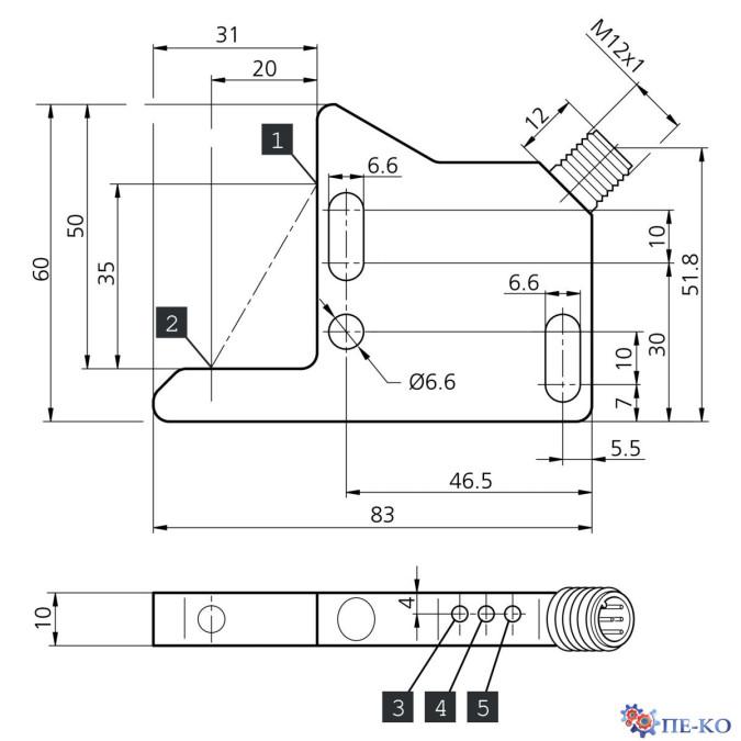 Щілинний датчик di-soric OGL 50/31 P6L-RIBS/PE