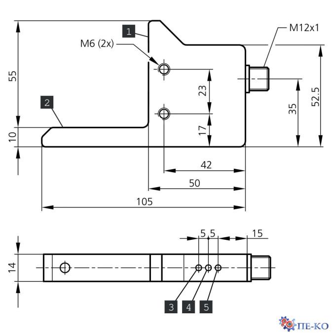 Щілинний датчик di-soric OGL 55/55 P2L-IBS