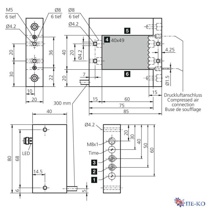 Щілинний датчик di-soric OGWSD V 4055 P3K-TSSL