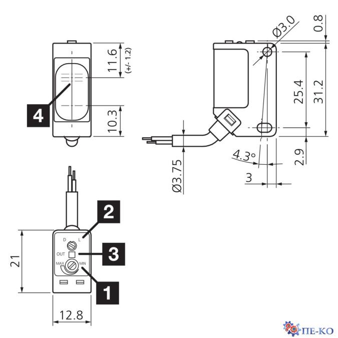 Оптичний датчик di-soric OH 30 K 400 N3-3