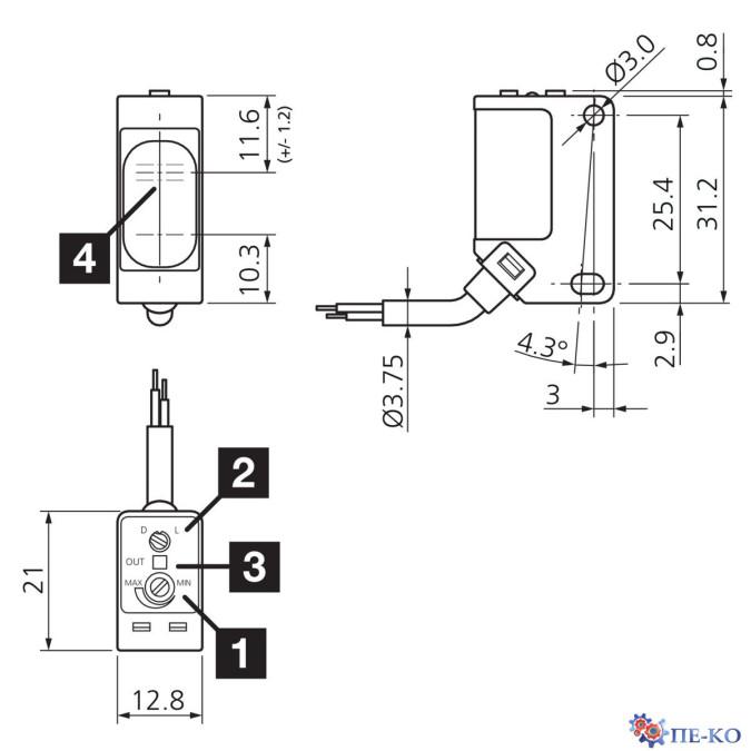 Оптичний датчик di-soric OH 31 K 200 P3-3