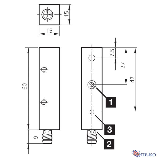 Оптичний датчик di-soric OLS Q15 V 50000-TSSL