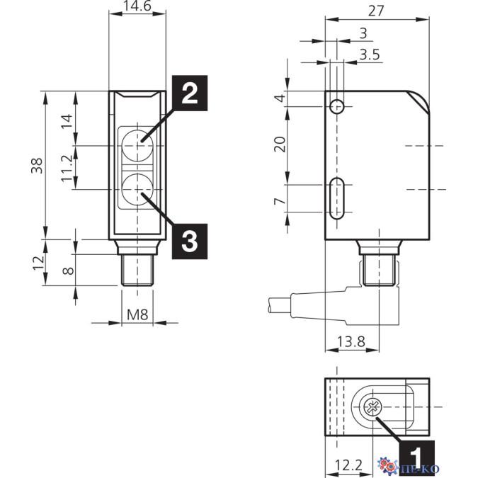 Оптичний датчик di-soric OR 6-41 K 4 N1-T3